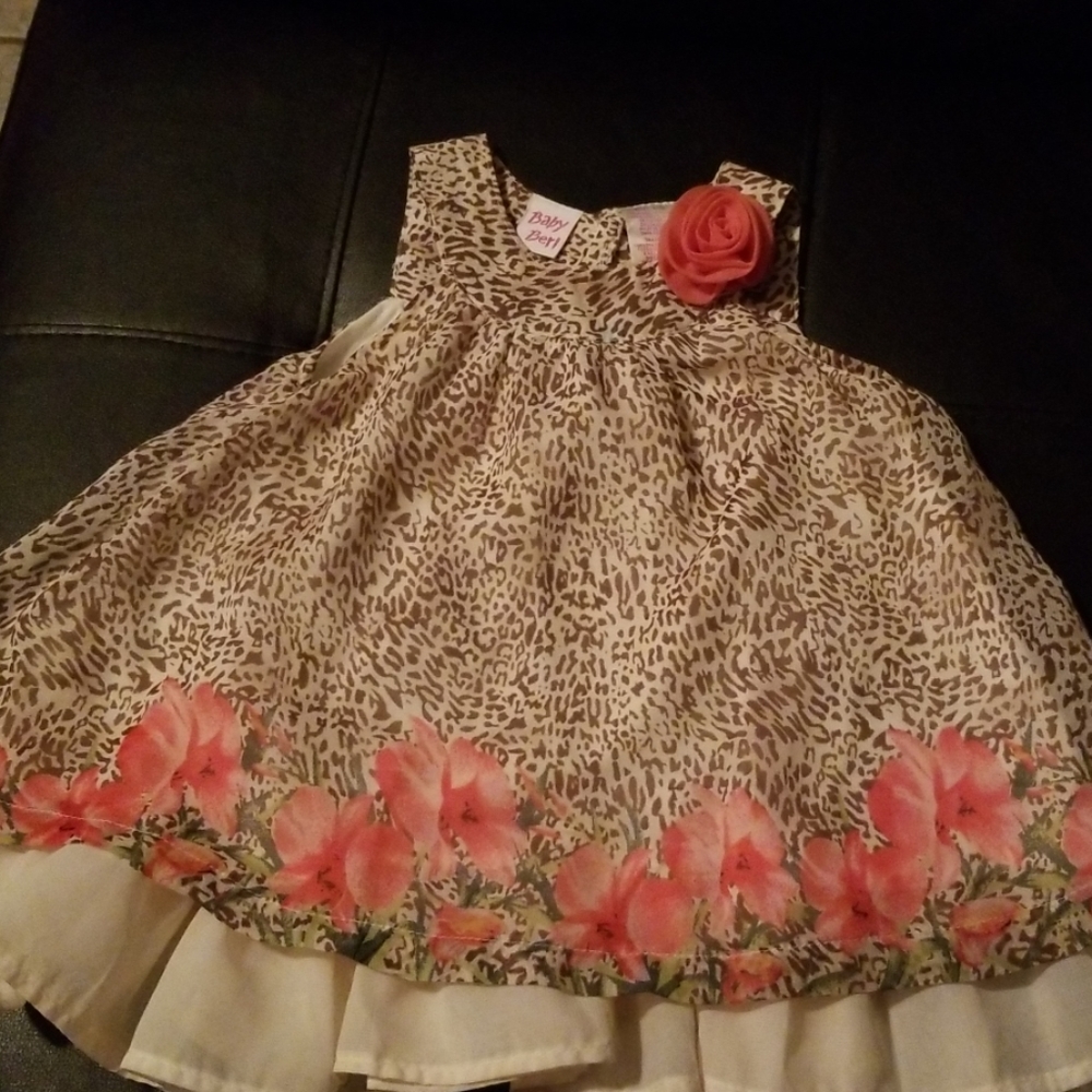 Animal print/ flower dress